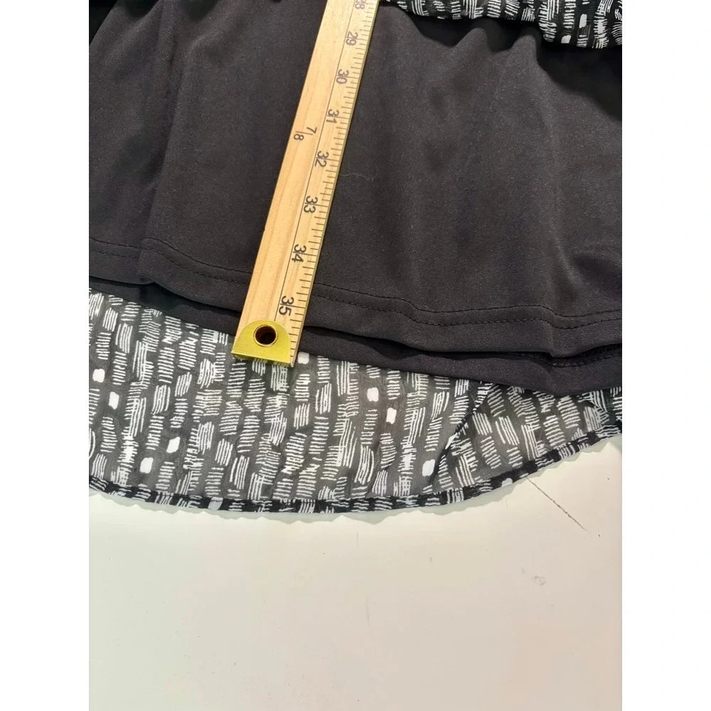 Candies Maxi Skirt Black White Tiered Ruffle Sz L Boho Cottagecore Prairie Retro